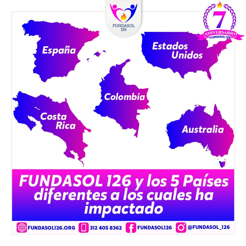 Países alcanzados por el impacto de la fundación fundasol 126